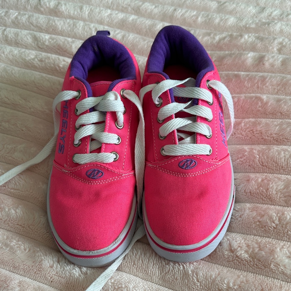 Pink and Purple Heelys with White Laces